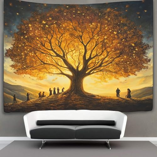 Tapisserie murale Arbre de vie 180x230cm kaiyun tissu