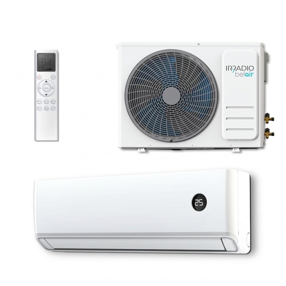 Climatizzatore Alastor 18 Inverter 18000 BTU Pompa di Calore R32 Condizionatore Split Silenzioso con Telecomando Timer Deumidificatore Raffrescamento Riscaldamento per Casa Ufficio fino a 60 mq