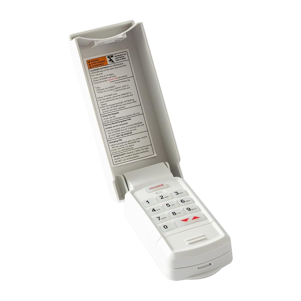 Littimoon Universal Wireless Garage Door Opener Keypad -R for Genie Overhead Linear