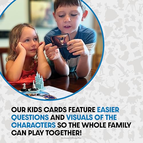 Image of The Magical World of Disney Trivia Games - Board Games for Family Night, Multi-Player Board Game, Family Board Game, Travel Games, Disney Toys, Ages 6+
