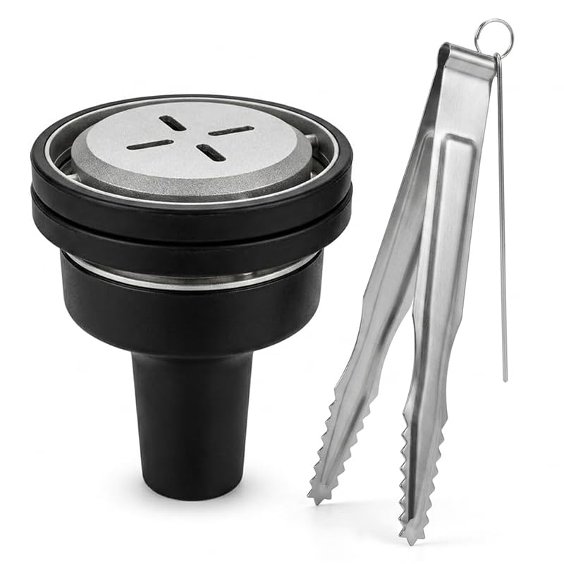 Silicone Hookah Bowl Set with HMD & Coal Tongs Shisha Bowl & Aluminum Charcoal Holder Hookah Head Heat Management Hookah Accessories for Narguile Hubbly Bubbly