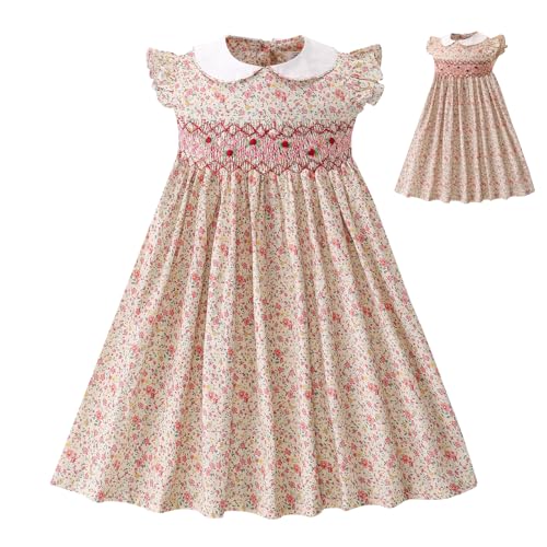 Toddler Easter Dress Girls Dresses Smocked Vintage Birthday Summer Floral Cotton Wedding Little Girl Dress