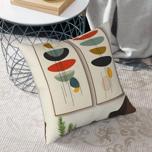 Housse de coussin 50x50 cm imprimé moderne en peluche douce
