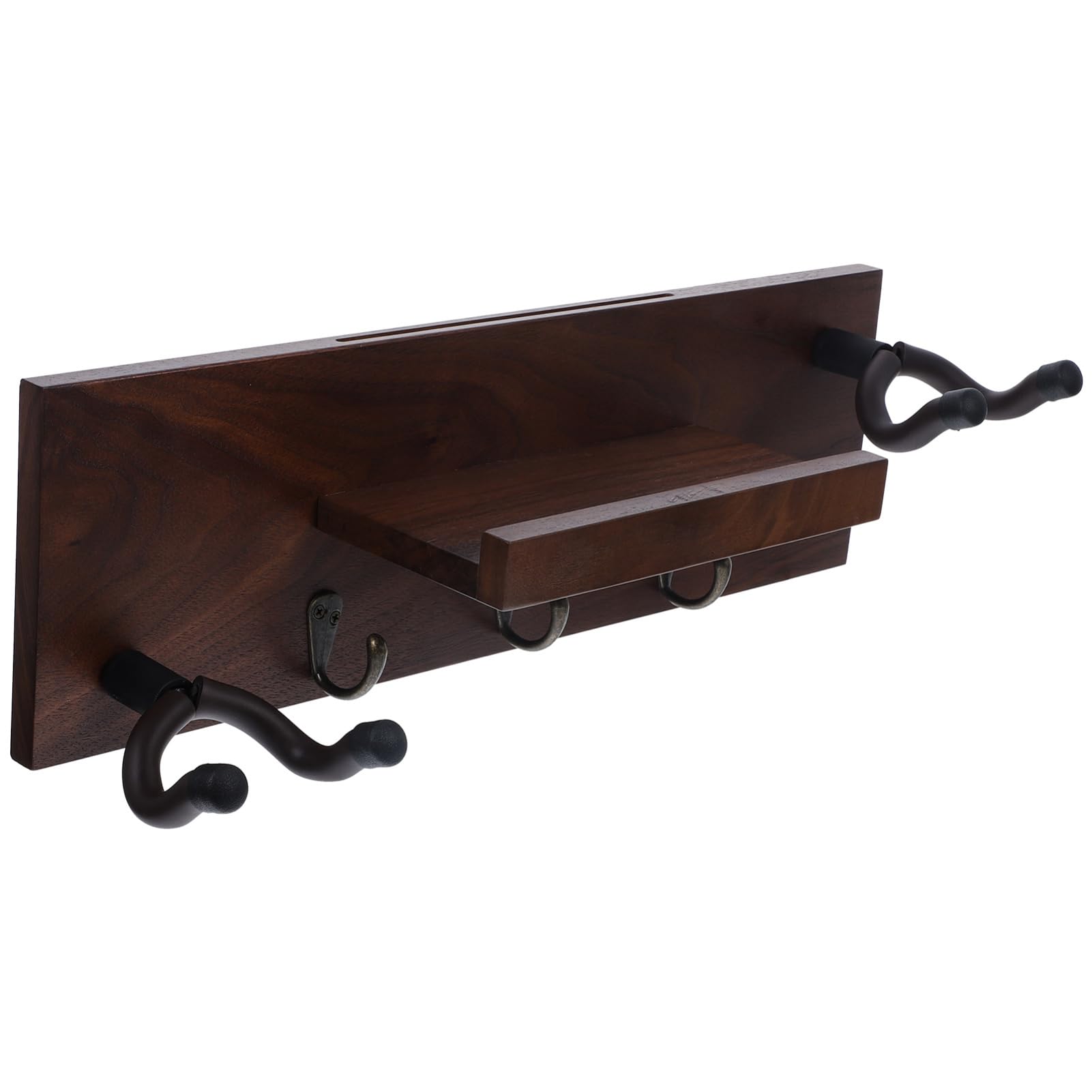 BESPORTBLE Gancio da Parete per Chitarra 4 in 1, Supporto Musicale | Adatto anche Skateboard, Legno e Metallo, Stabile, Montaggio Semplice, Non Lascia Segni