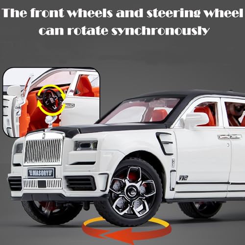 Auto de juguete Rolls-Royce Cullinan 1:24 Blanco miniatura 4
