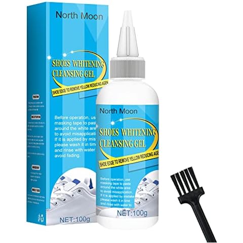 Shoes Whitening Cleansing Gel, Shoes Rubber Yellow Stain Remover, Shoes Polish Cleaner Whitener Restorer, Shoes Cleaner for White Sneakers (100ml) Cover