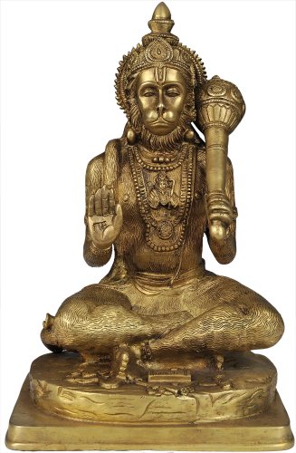 Large Superfine Brass Hanuman Statue - 21 inches - Buy exclusive brass ...