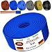 Produktbild Von 5 bis 100m Aderleitung H07 V-K 6 mm² Schwarz, Braun, Dunkelblau, Grüngelb, Grau oder Hellblau Einzelader flexibel (Dunkelblau, 5m)