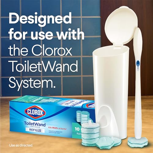 Clorox ToiletWand Toilet Cleaner Refills, Toilet brush, Rainforest Rush, 10 Ct - image 3