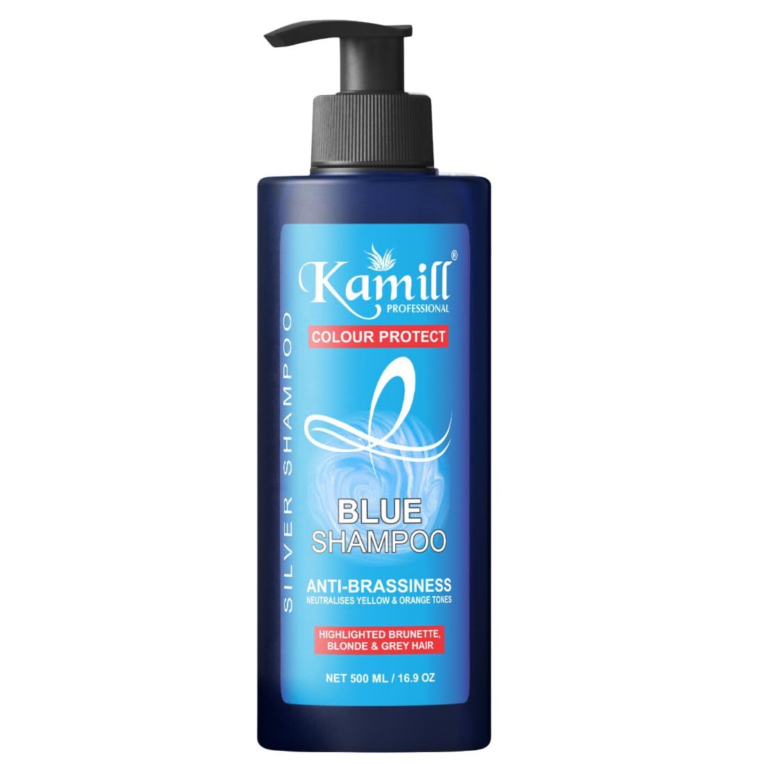 Kamill Professional Blue Shampoo Neutralising & Anti-Yellow Sulfate Free | 500 Ml