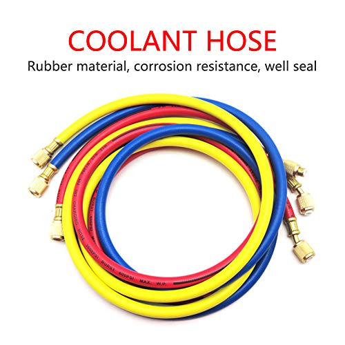 Tubo de refrigerante Entweg, 3 peças de mangueiras SAE de 1/4 polegada (1/4 polegada), tubo de refri
