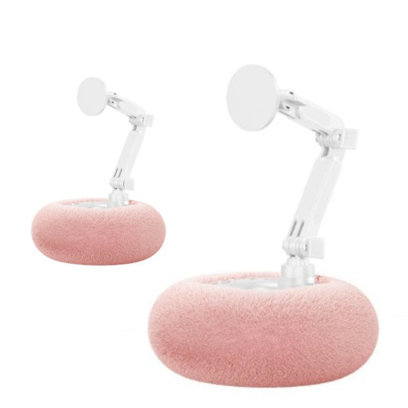 Supporto Universale Regolabile,Generico Supporto Magnetico Girevole a 360°,Rosa,Magnetic Version | cuscino pigro regolabile a 360°,con ciotola for snack staccabile,Donne E Uomini,per telefono, supporto
