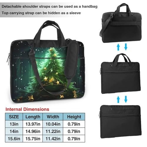 Bolso para laptop unisex negro de 14 pulgadas miniatura 4