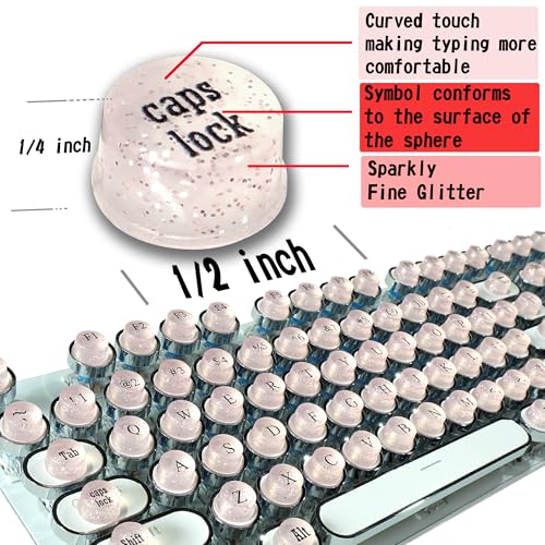 Elevadores para Teclas de Teclado para Uñas Largas, 128 Piezas Rosa miniatura 2