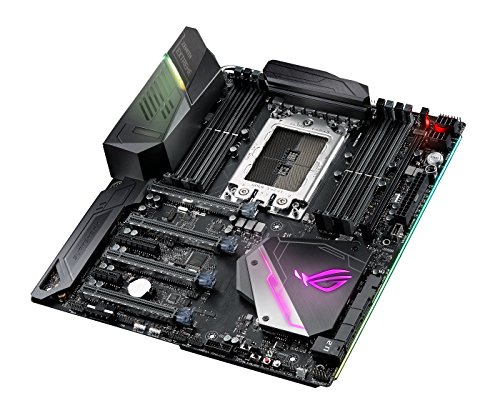 ASUS ROG Zenith Extreme Scheda Madre Gaming AMD X399 EATX con Dissipatore M.2, Aura Sync RGB LED, 802.11ad Wi-Fi, DDR4 3200 MHz, Tripla Scheda M.2, 10 G Lan, Porte U.2 e USB 3.1 Gen 2