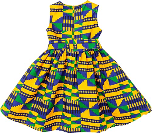 SHENBOLEN Girls Dashiki Print Dress African Tradition Dresses2