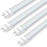 JESLED 4FT LED T8 Type A+B Tube Lights, 24W(65W...