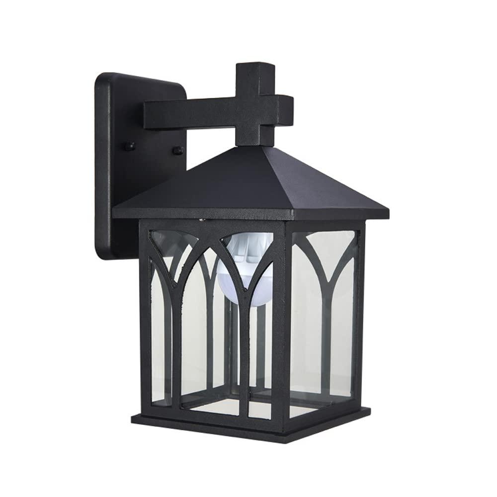 Applique murale extérieure étanche E27 avec diffuseur en verre clair pour villa