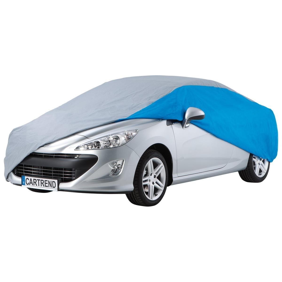 Cartrend 96107 Pokrowiec Na Samochód Szary Niebieski L