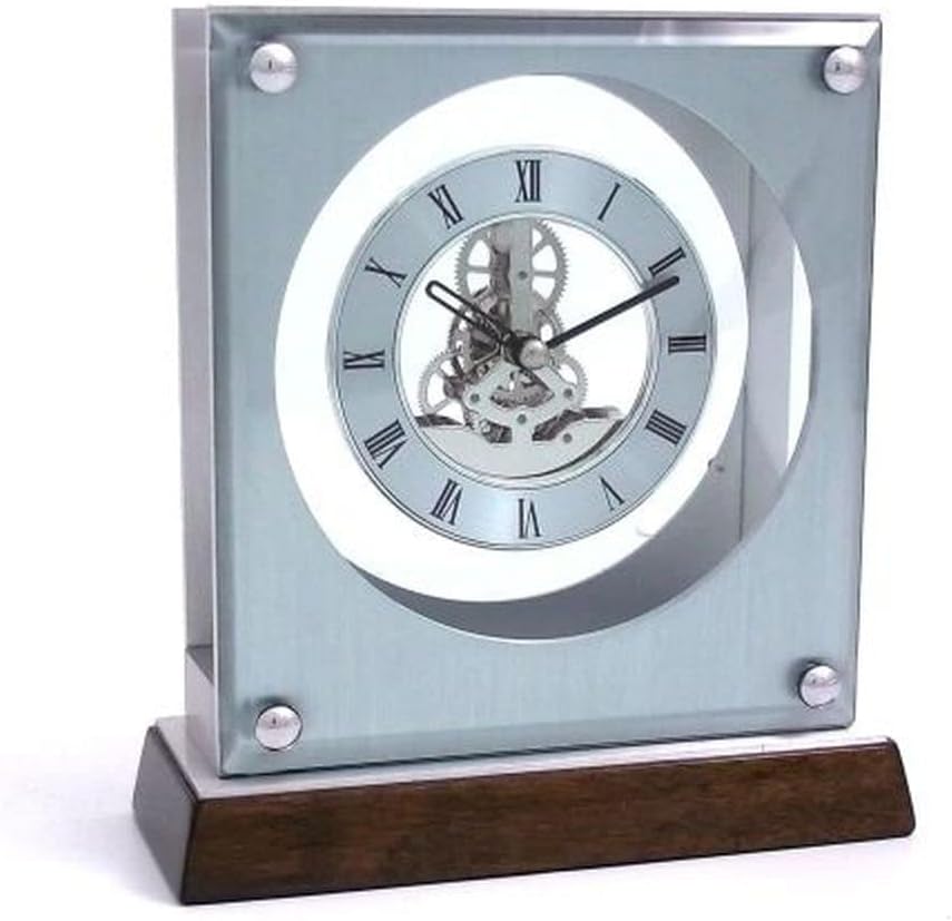 Luxemburg, Lacquered Rosewood Quartz Clock With Skelton Movement Prvw Vr~52641527