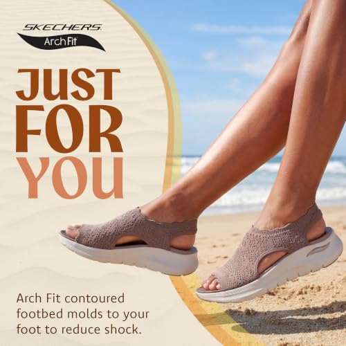 Image of Skechers Women's Arch Fit 2.0 - Flawless Choice | Arch Fit 2.0 Sandal, Yoga Foam Cushioned Footbed, Machine Washable, Stretch Fit, APMA Seal of Acceptance