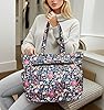 Floral Tote Water-resistant Large Shoulder Bag for Shopping School Work College Yoga Travel Beach Daily Use with Multi Pockets (autumn garden) #1