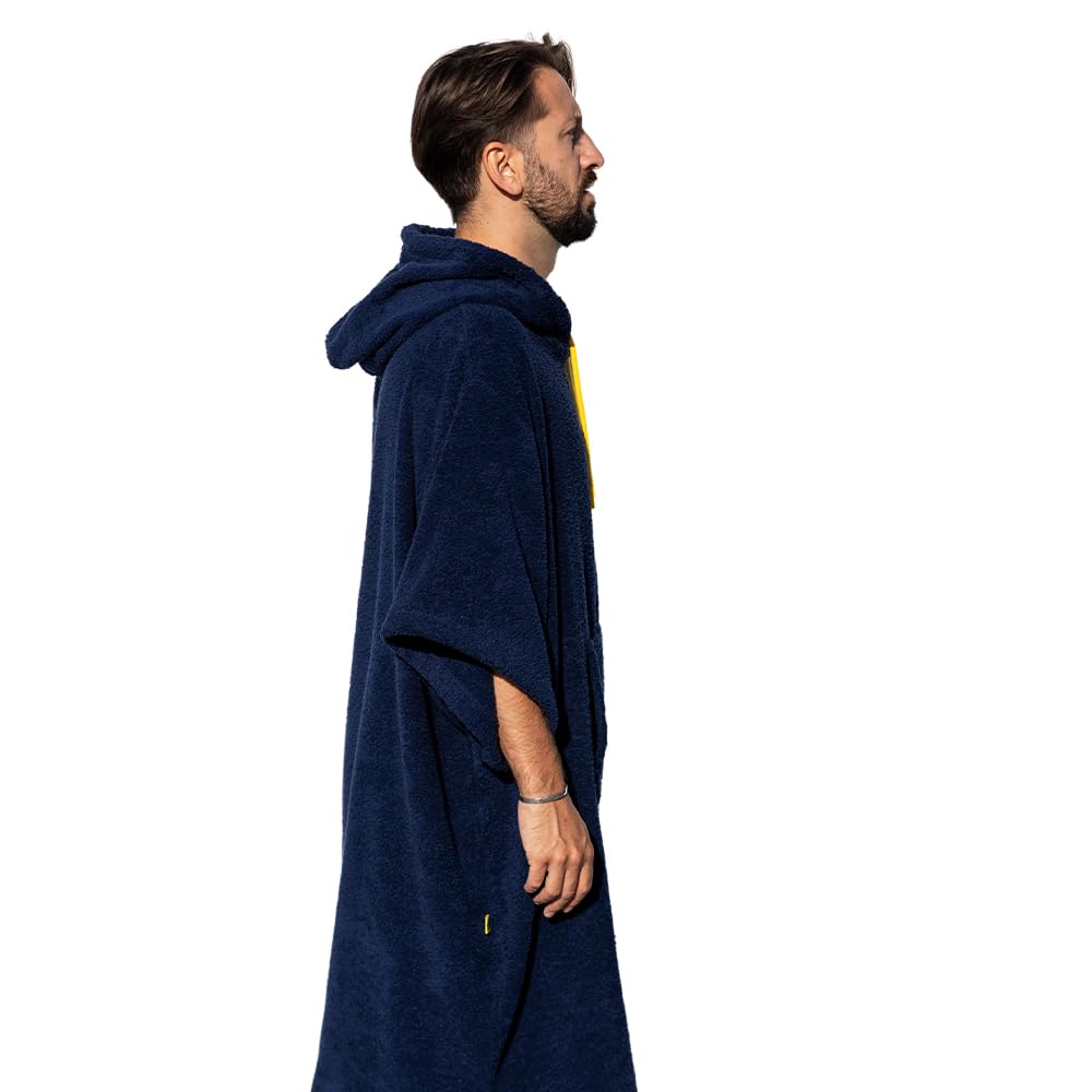 Surf Poncho - Vielseitiger Handtuchrobe mit Ärmeln, Kapuze und Fronttasche - Premium Tencel, ideal für Surfen, Schwimmen, Camping und Outdoor-Sportarten - Unisex, Einheitsgröße