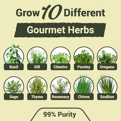 10 Herb Garden Planter Indoor Kit, 44pcs Complete Kitchen Herb Starter Set Including Burlap Pots, Markets, Soil Discs, Gardening Tools, Unique Easter/Birthday/Christmas Gift Ideas for Women, Mom - Image 4