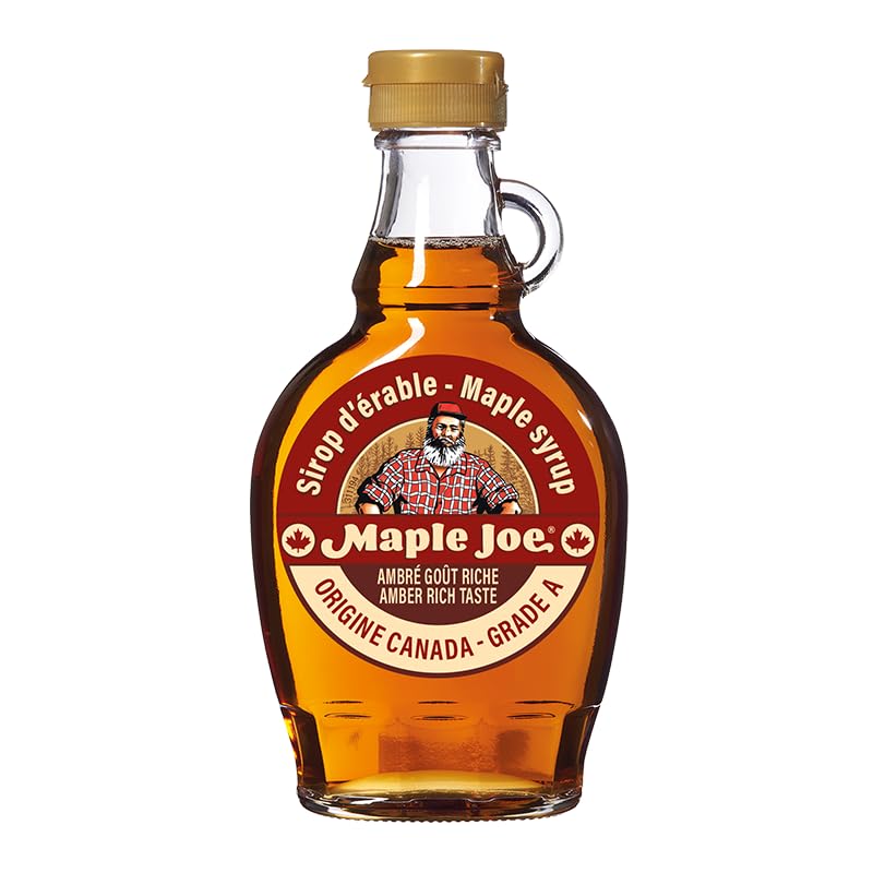 Lot de 12 bouteilles de sirop d'érable du Canada 250g -190ml Maple Joe