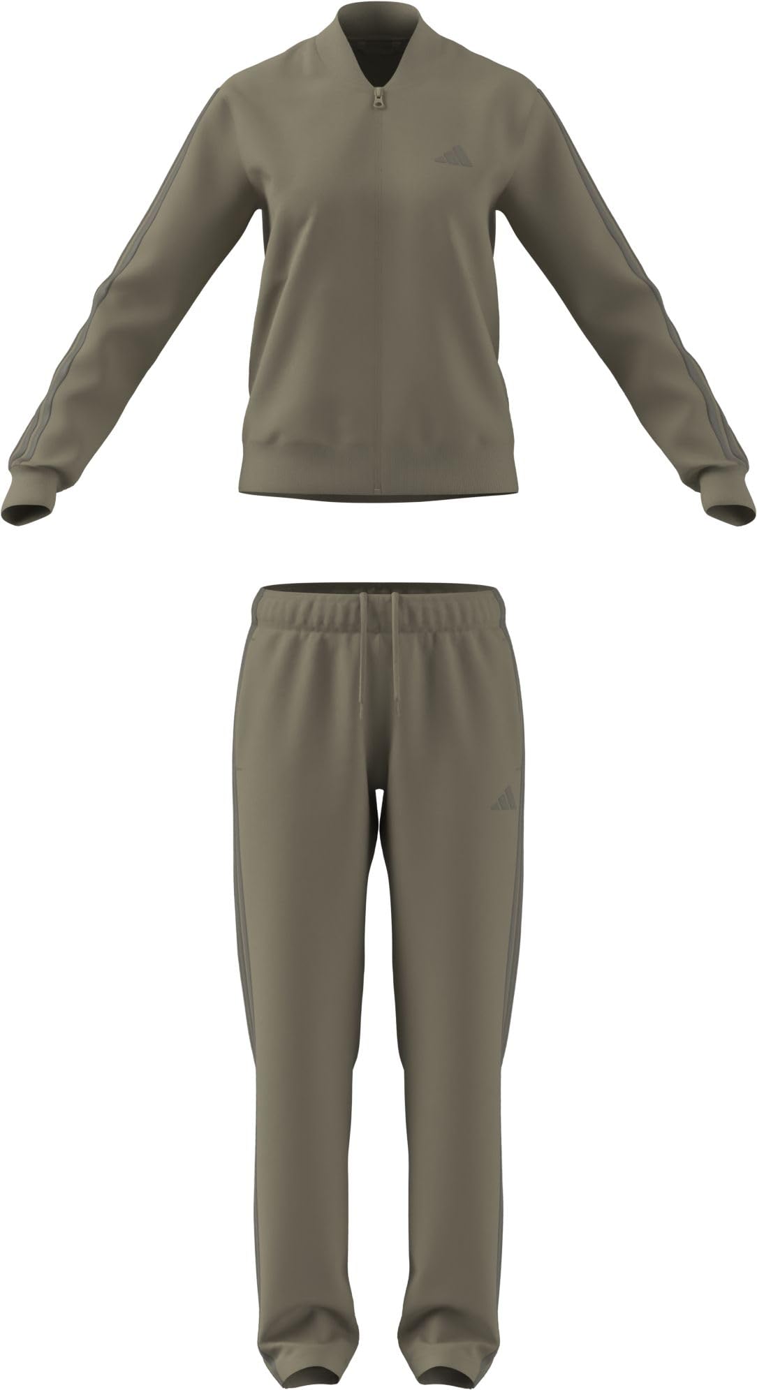 adidas Women's ESSENTIALS 3-STRIPES TRACKSUIT, Wonder Cargo, XS