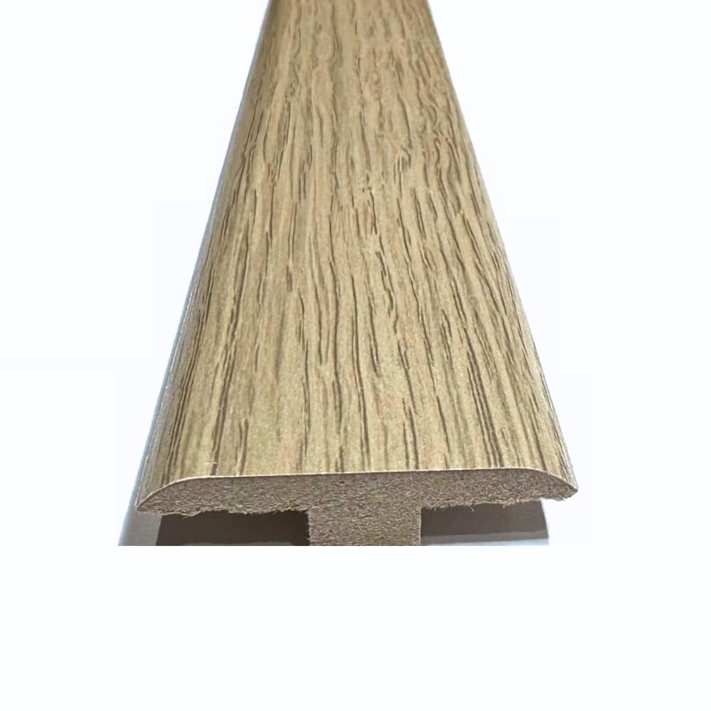 Solid Laminate/Wood Flooring MDF Threshold Strip T Bar 2 Modern Oak Colours (0.9m, Hawaii Oak)