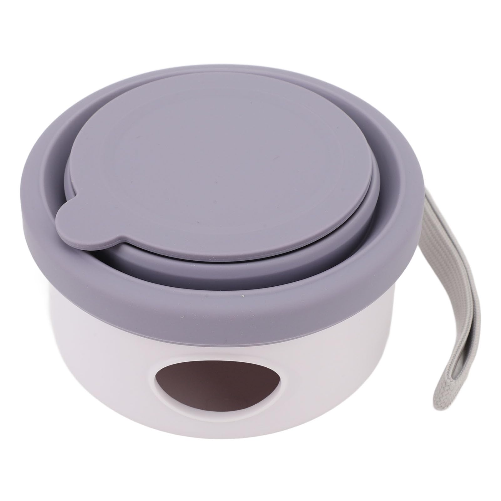 Ciotola da viaggio per cani da esterno e pieghevole in silicone per animali domestici, 150 ml (Viola)