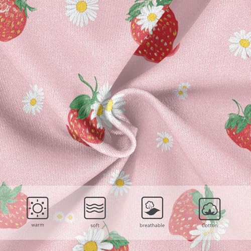 Wusikd Pink Daisies Girls' Underwear Cotton Girls Briefs Soft Toddler Underwear 2T3