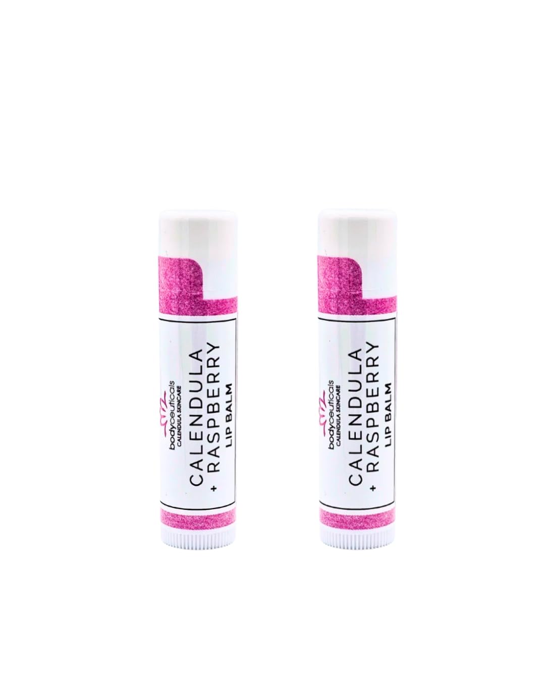 2 Pack Organic Calendula + Raspberry Lip Balm