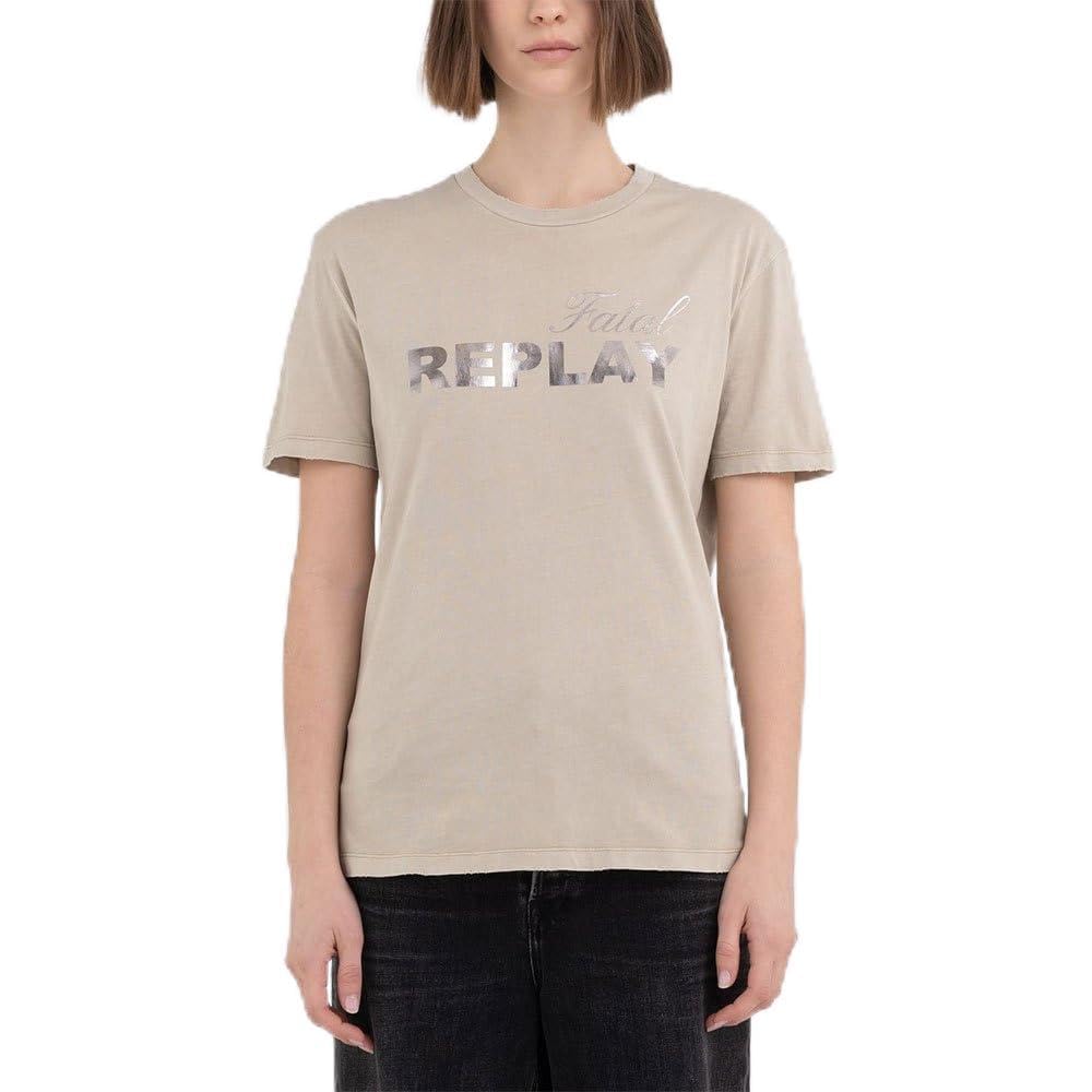 Replay Women's W3131A.000.22658M T-Shirt, Sahara 225, XS