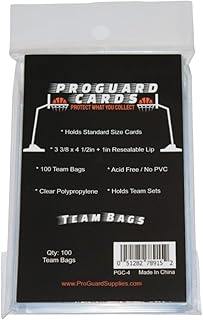100 Team Bags for Team Sets Top Loaders & Magnetic Mold Holders