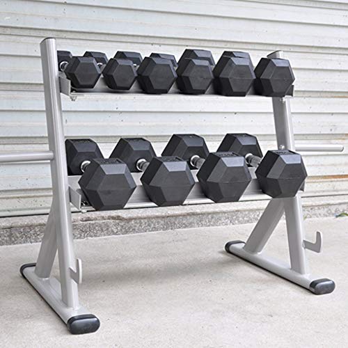 Dumbbells-Fitness-Double-Rack-Two-tier-Storage-Rack-Barbell-Storage-Rack-Multifunctional-Rack-Suitable-For-Gym-Living-Room-Color-Silver-Size-82-52-71cm