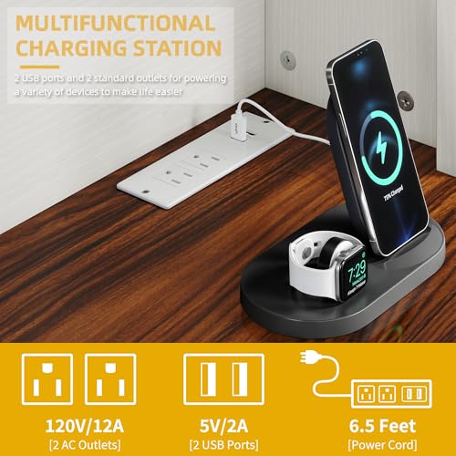 DWVO Kitchen Pantry Cabinet, 70" Tall Farmhouse Freestanding Kitchen Storage Cabinets with 10 Gallon Tilt-Out Trash Can Cabinet,2 Drawers, Microwave Coffee Bar for Living & Dining Room, White Walnut