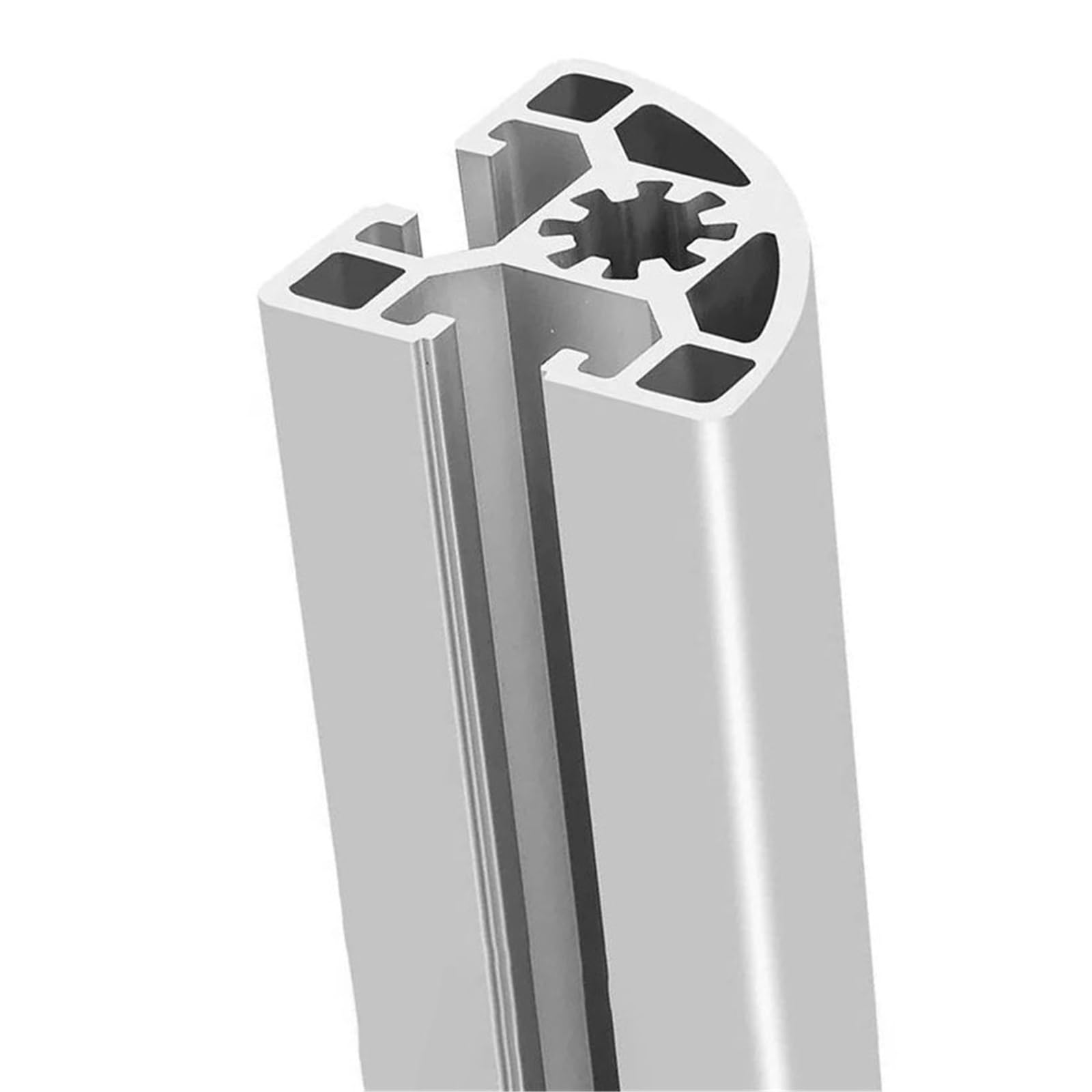Perfil de aluminio de arco 4545R con ranura de 10,2 mm y marco de extrusión curvado de 45 x 45 mm for marcos de equipos, barandillas de máquinas y estanterías for flores. Borde