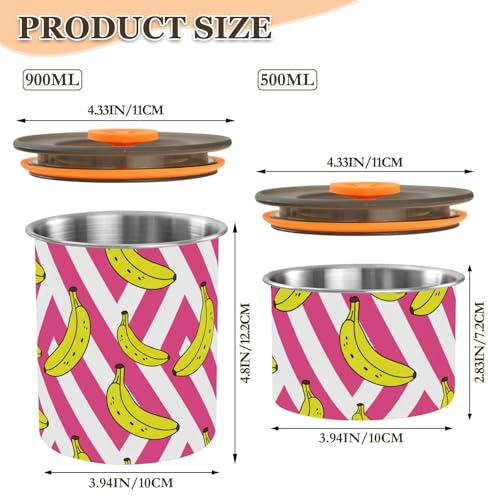 Contenedor Hermético de Acero Inoxidable 900ml miniatura 2