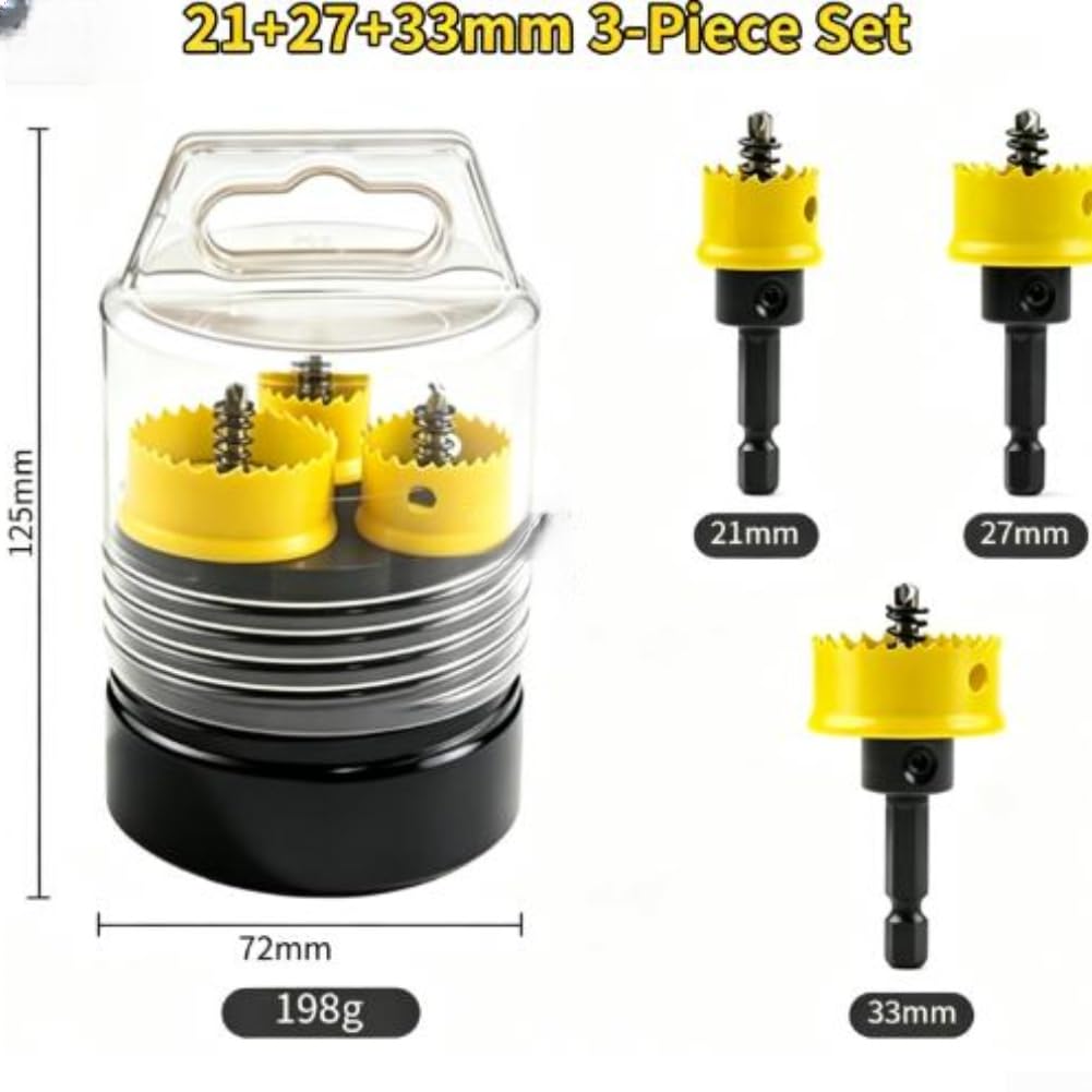 Sierras para corona Metal para madera Plástico para Corte para limpio 3pcs