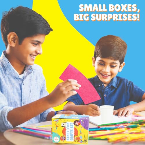Image of Kalakaram Mini DIY Egg Painting Craft Kit for Kids | Paint Your Own Egg Art & Craft Activity Set | Creative Painting Kit with Colors & Brush | DIY on the Go | Birthday Return Gift, Party Favor | Fun Learning Activity for Boys & Girls Age 4, 5, 6, 7 Years