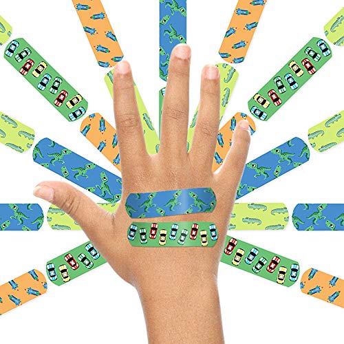 Image of Ouchie Non-Toxic Printed Bandages Double Combo (40 Pack) - Pink & Blue
