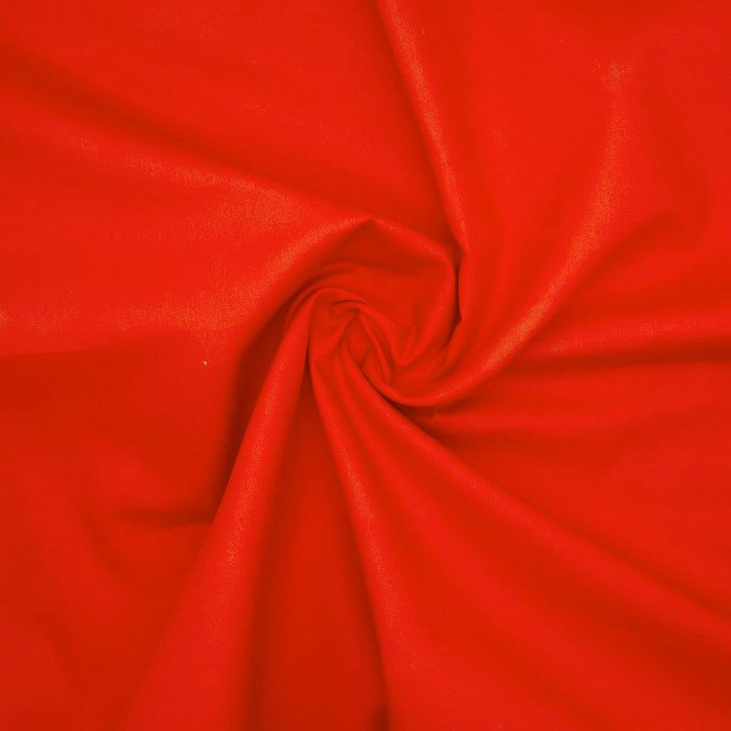 Red Cotton Jersey Knit Fabric – 150cm (59") Wide – 1 Metre Cut – Soft Stretch Material – Ideal for Sewing, Dressmaking, DIY & Craft Projects — image 1