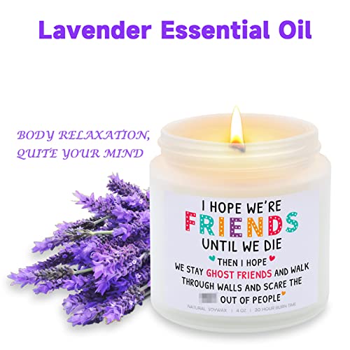 Friends Birthday Gifts For Women Men, Friendship Gift For Best Friend, Funny Friends Candles For Sister Coworker Classmate - Lavender Scented Candle #TOP2