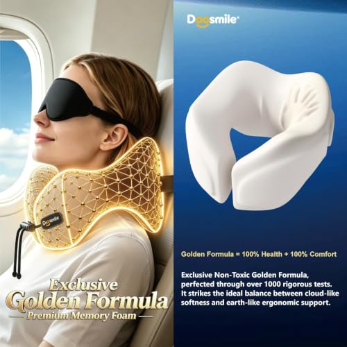 Image of Patented Head-Bobble-preventing Ergonomic Travel Neck Pillow Combo Gray