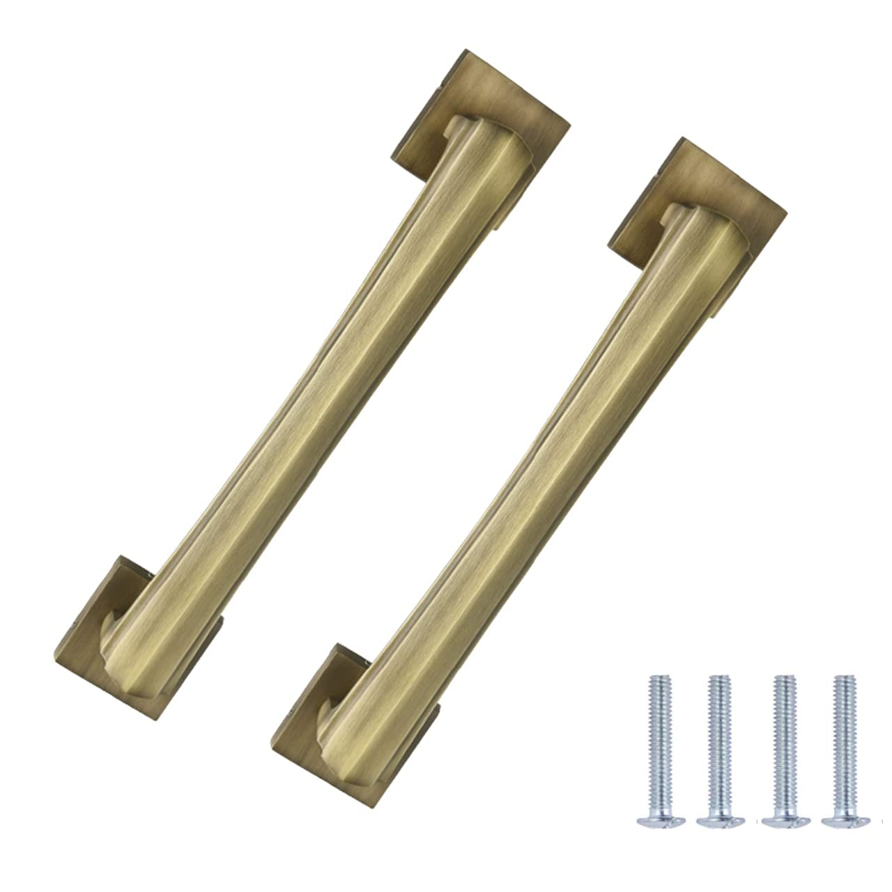Atom 2 Pack 13.7 inches Aluminium Pull Handle | Brass Antique Finish | Door Handle | Yamuna (B097RLC2QM) Amazon Price History, Amazon Price Tracker