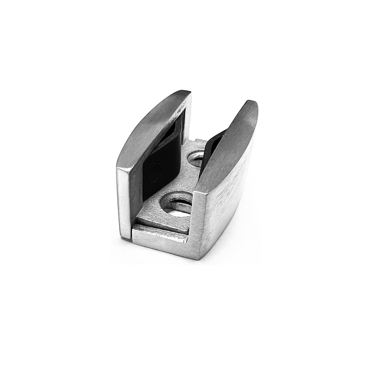 Gordon Glass® Brushed Stainless Steel Adjustable Shower Door Guide for Sliding Frameless Glass from 3/16" to 1/2" Thick