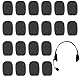 Apausvcm 15 Stück Popschutz Mikrofon,Schaumstoff Mikrofon Windschut,Mikrofon Windschutz Abdeckung,Ersatz-Windschutz Für Mikrofon & Headset,Mini-Mikrofon Headset Windschutzscheibe,Lavalier Windschutz,