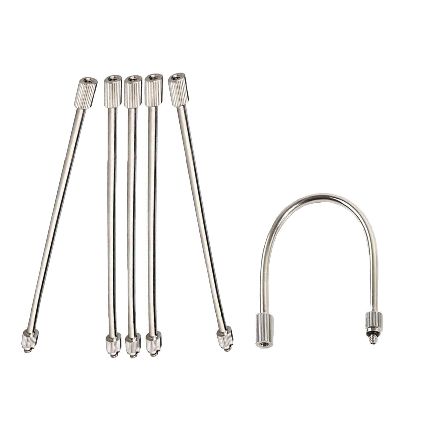 50er-Packung Verlängerungsstangen für Sprühnebel, 10/24 UNC, flexible Düsenverlängerungen, Verlängerungsstangen für Sprühnebel im Garten, Luftbefeuchtung, Kühlung im Freien, Staubbekämpfung, 2-20 Zo